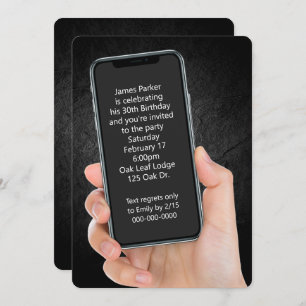 30th Birthday Party Text Message  Invitation