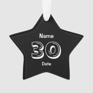 30th Birthday Personalised Gag Gift Ornament