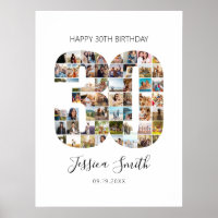 30th Birthday Photo Collage