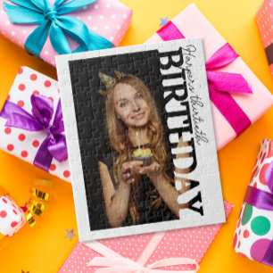 30th Birthday Photo college Party Jigsaw Puzzle