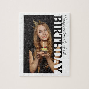 30th Birthday Photo college Party  Jigsaw Puzzle