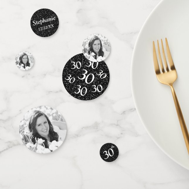 30th Birthday Photo Confetti (Group)