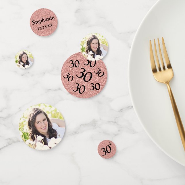 30th Birthday Photo Confetti (Group)