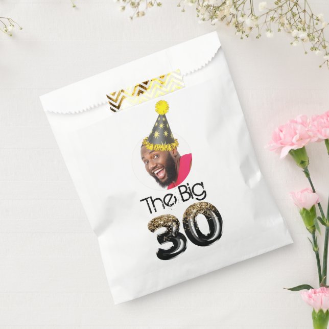 30th Birthday Photo Simple Funny Favour Bags (Sealed)