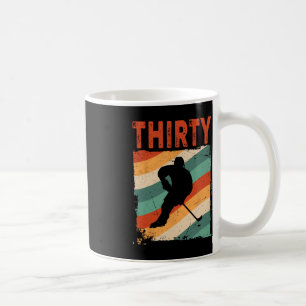 30th Birthday Retro Ice Hockey 30 Years Old Man Wo Coffee Mug