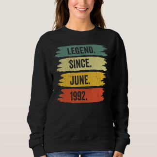 30th Birthday Retro Vintage Legends Were Born In J Sweatshirt