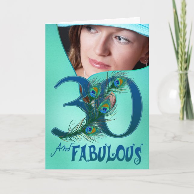 30th Birthday template Cards (Front)