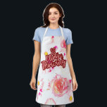 30th Birthday Thirty Flirty and Thriving Fun Pink Apron<br><div class="desc">Celebrate your 30th birthday in style with this funny and festive design Thirty Flirty and Thriving Fun Pink! Perfect for your 30th party!</div>