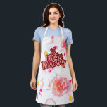 30th Birthday Thirty Flirty and Thriving Fun Pink Apron<br><div class="desc">Celebrate your 30th birthday in style with this funny and festive design Thirty Flirty and Thriving Fun Pink! Perfect for your 30th party!</div>