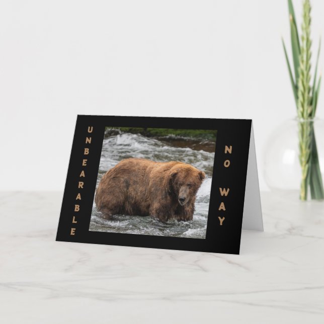 **30th** BIRTHDAY UNBEARABLE NEWS Card (Front)