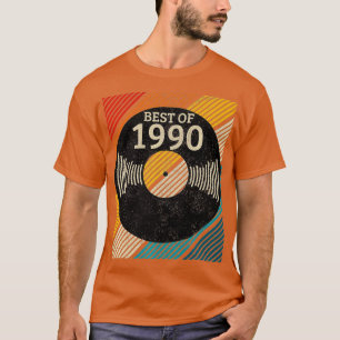 30th Birthday Vintage 1990 Vinyl Record DJ Gift T-Shirt