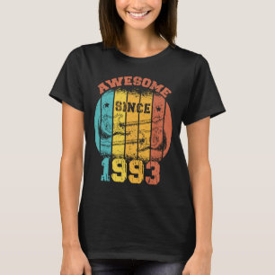 30th Birthday Vintage 1993 Retro 30 Years old Guit T-Shirt