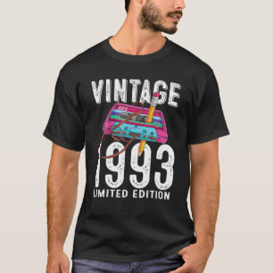 30th Birthday Vintage Cassette Tape Pencil 1993 30 T-Shirt