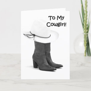 "30th" BIRTHDAY WISHES TO MY COWGIRL! Card