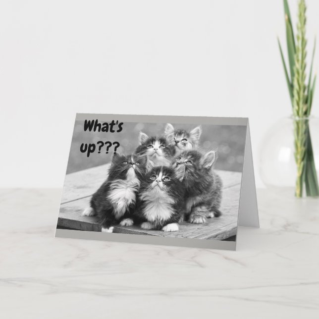 *30th BIRTHDAY WISHES* WHAT'S UP? YOUR AGE! Card (Front)
