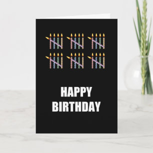 30th Birthday with Candles Card
