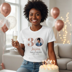 30th birthday womens tshirts thirty milestone