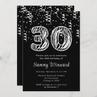 30th Birthday Zebra Print Balloons with Confetti