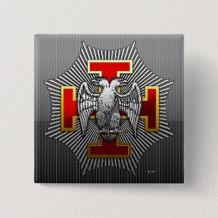 30th Degree: Knight Kadosh 15 Cm Square Badge