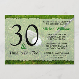 30th Golf Birthday Party Invitation