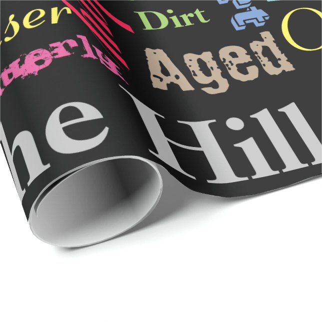 30th Happy Birthday in a Graffiti Style Wrapping Paper (Roll Corner)