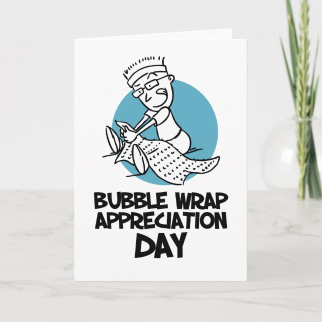 30th January - Bubble Wrap Appreciation Day Card (Front)