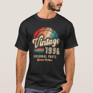 30th Made in 1996 Funny Vintage 1996 Bday Retro 30 T-Shirt
