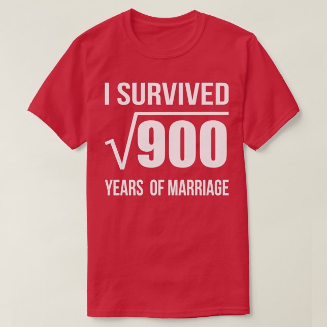 30th Marriage Anniversary Wedding Gift 30 years We T-Shirt (Design Front)