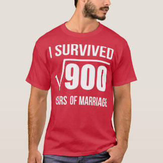30th Marriage Anniversary Wedding Gift 30 years We T-Shirt