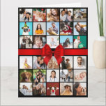 30th or Any Age Photo Collage Big Birthday Card<br><div class="desc">Photo template big birthday card with a beautiful red bow, which you can customise for any age and add up to 30 different photos . The sample is for a 30th Birthday which you can edit and you can also personalise the message inside. The photo template is ready for you...</div>