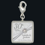 30th Pearl Anniversary Keepsake Charm<br><div class="desc">30th Pearl Wedding Anniversary Charm Keepsake ready for you to personalise. ✔NOTE: ONLY CHANGE THE TEMPLATE AREAS NEEDED! 😀 If needed, you can remove the text and start fresh adding whatever text, font and font size you like. 📌If you need further customisation, please click the "Click to Customise further" or...</div>