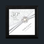 30th Pearl Jewel Wedding Anniversary Design Gift Box<br><div class="desc">30th Wedding Anniversary Design Gift Box. 100% Customisable. Ready to Fill in the box(es) or Click on the CUSTOMIZE IT button to change, move, delete or add any of the text or graphics. Made with high resolution vector and/or digital graphics for a professional print. NOTE: (THIS IS A PRINT. All...</div>