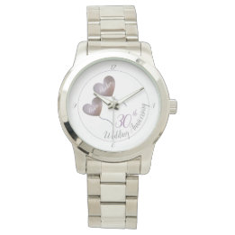 30th pearl purple balloon wedding anniversary  watch