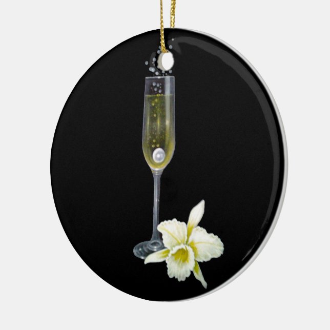 30th Pearl Wedding Anniversary Commemorative Ceramic Tree Decoration (Left)