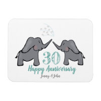 30th pearl wedding anniversary elephant