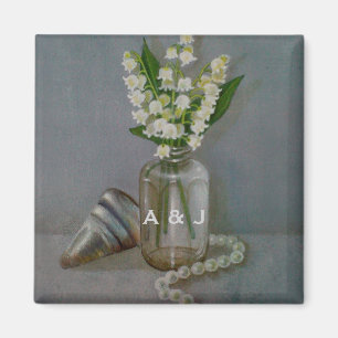 30th Pearl Wedding Anniversary Personalised Magnet