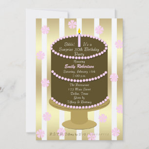 30th Surprise Birthday Party Invitation
