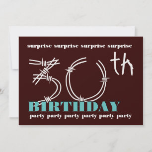 30th SURPRISE Birthday Party Invitation Template
