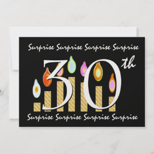 30th SURPRISE Birthday Party Invitation Template