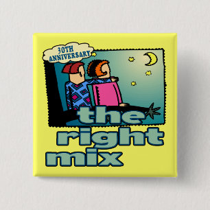 30th Wedding Anniversary Buttons