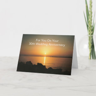 30th Wedding Anniversary Card