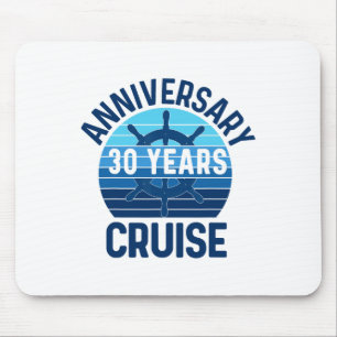 30th Wedding Anniversary Cruise 30 Years Couples V Mouse Mat