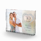30th Wedding Anniversary Elegant Pearl Heart