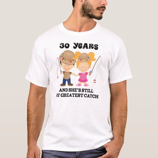 30th Wedding Anniversary Gift For Him T-shirt