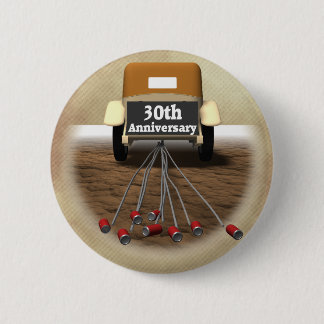 30th Wedding Anniversary Gifts 6 Cm Round Badge
