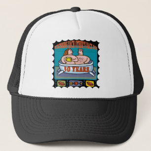 30th Wedding Anniversary Gifts Trucker Hat
