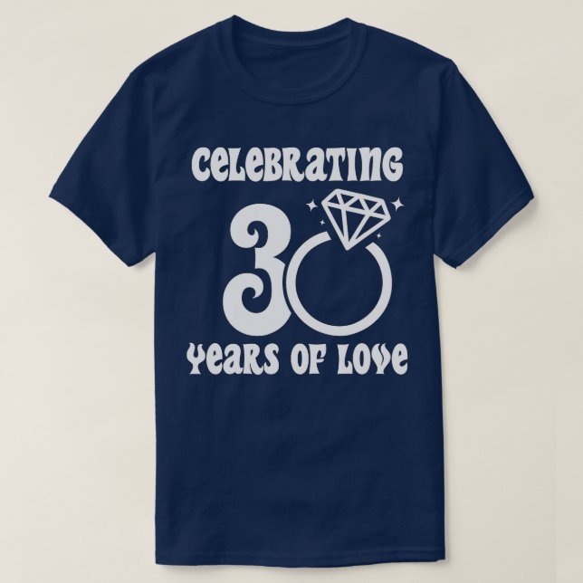 30th wedding anniversary Just Married 30 Years Ago T-Shirt (Design Front)