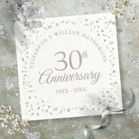 30th Wedding Anniversary Love Hearts Confetti