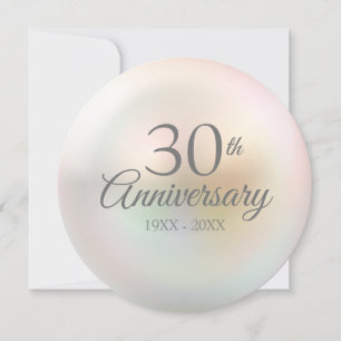 30th Wedding Anniversary Pearl Invitation