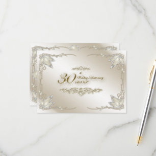 30th Wedding Anniversary RSVP Card